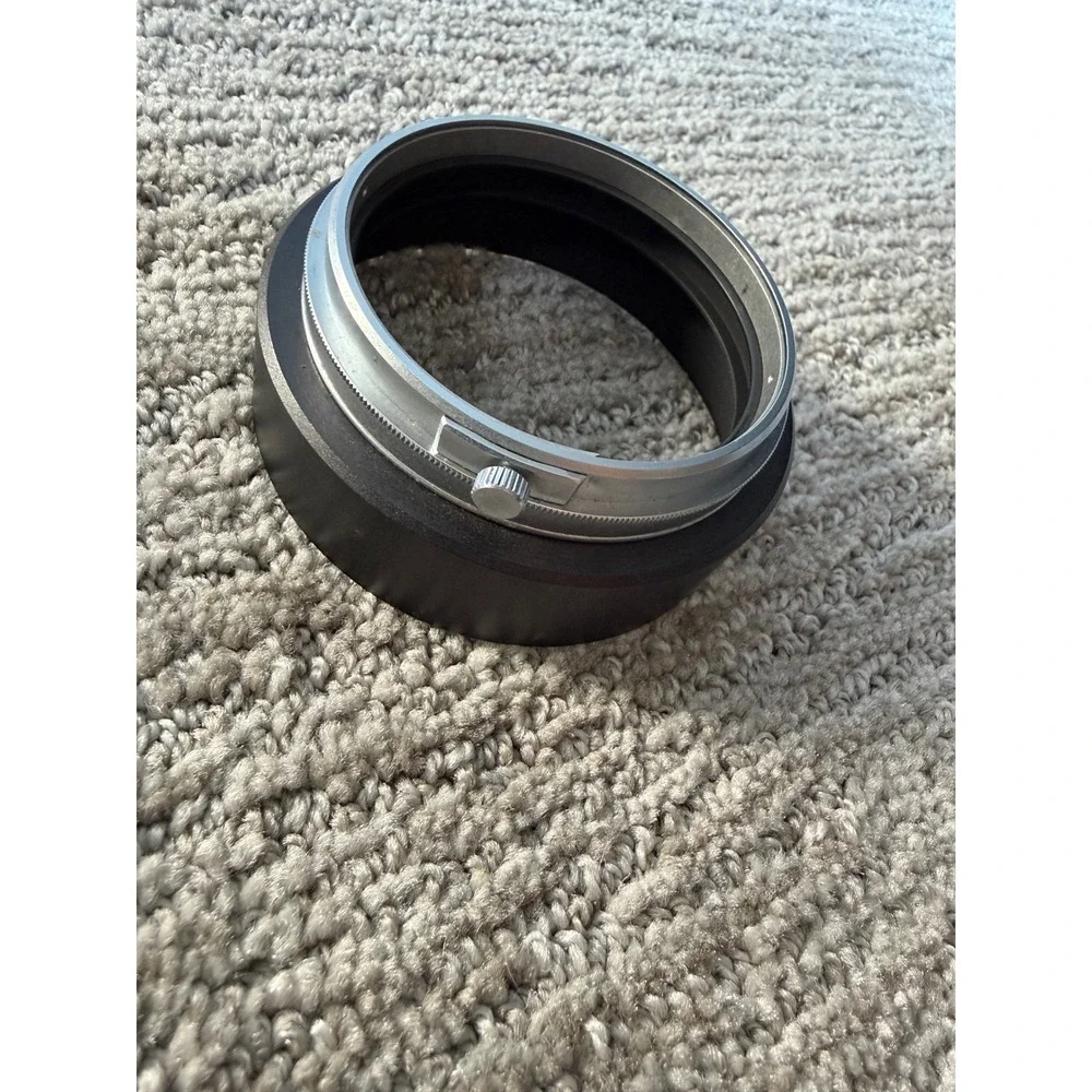 Canon R 35mm 1:2.5 Lens Hood 60mm Clamp-On Japan with Leather Case